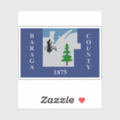 Vlag van Baraga County, Michigan Sticker (Vel)
