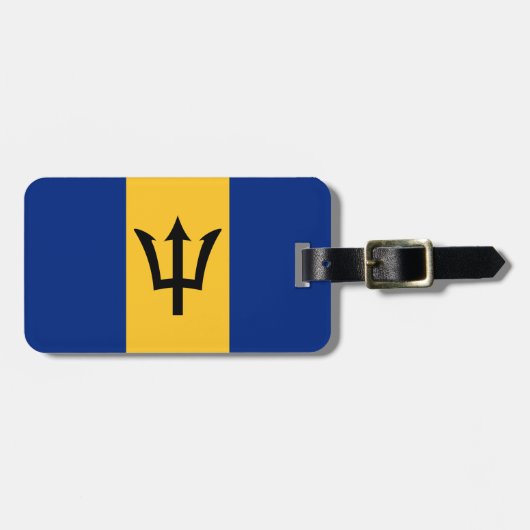 Vlag van Barbados Bagagelabel (Voorkant horizontaal)