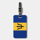 Vlag van Barbados Bagagelabel (Voorkant verticaal)