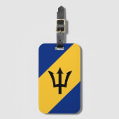 Vlag van Barbados Bagagelabel (Voorkant (verticaal))