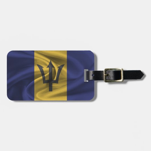 Vlag van Barbados Bagagelabel (Voorkant horizontaal)