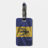 Vlag van Barbados Bagagelabel (Achterkant verticaal)