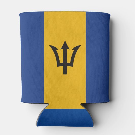 vlag van Barbados Blikjeskoeler (Achterkant)