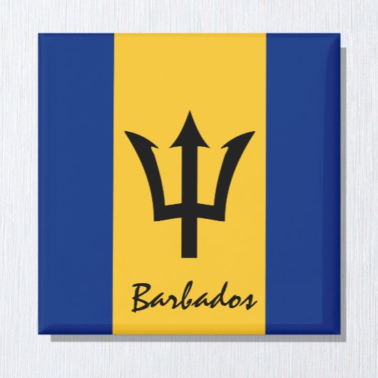 Vlag van Barbados en ventilatoren voor Amerikaanse Magneet