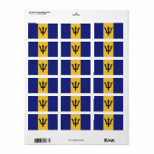 Vlag van Barbados Etiket (Full Sheet)