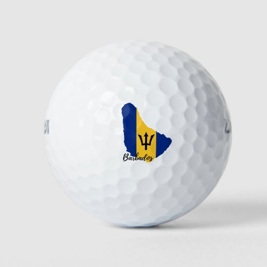 vlag van Barbados Golfballen (Voorkant)