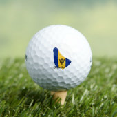 vlag van Barbados Golfballen (Insitu Shirt)