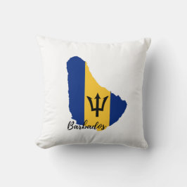 vlag van Barbados Kussen