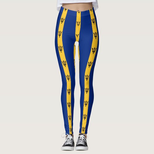 Vlag van Barbados Leggings (Voorkant)