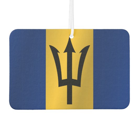 Vlag van Barbados Luchtverfrisser (Voorkant)