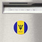 Vlag van Barbados Magneet (Insitu (Vaatwasser))