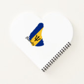 vlag van Barbados Notitieboek (Achterkant)
