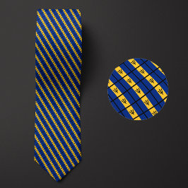 Vlag van Barbados Patroon Stropdas