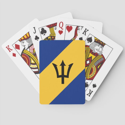 Vlag van Barbados Pokerkaarten (Achterkant)