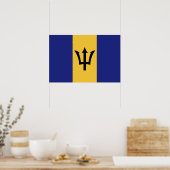 Vlag van Barbados Poster (Keuken)