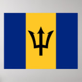 Vlag van Barbados Poster (Voorkant)