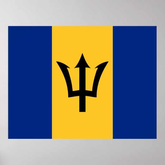 Vlag van Barbados Poster (Voorkant)