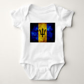 Vlag van Barbados Romper (Voorkant)