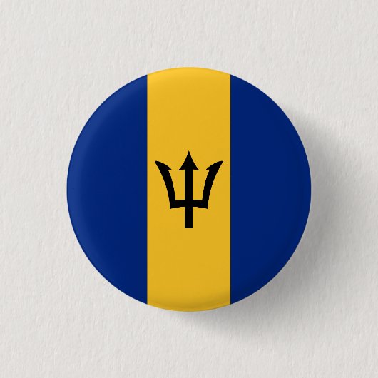 Vlag van Barbados Ronde Button 3,2 Cm (Voorkant)