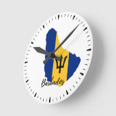 vlag van Barbados Ronde Klok (Hoek)