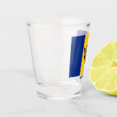 Vlag van Barbados Shot Glas (Links)