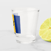Vlag van Barbados Shot Glas (Rechts)