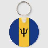 Vlag van Barbados Sleutelhanger (Achterkant)