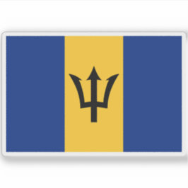 Vlag van Barbados Sticker