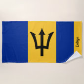 Vlag van Barbados Strandlaken (Voorkant)