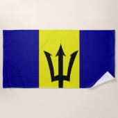 Vlag van Barbados Strandlaken (Voorkant)