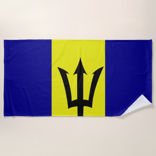 Vlag van Barbados Strandlaken (Voorkant)