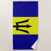 Vlag van Barbados Strandlaken (Voorkant)