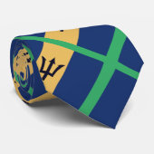 Vlag van Barbados Stropdas (Opgerold)