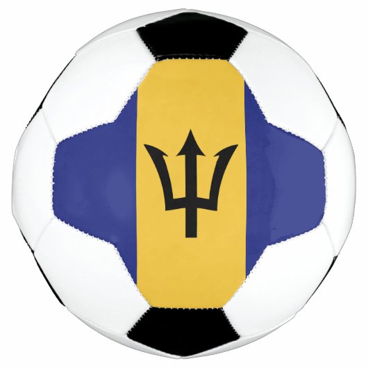 Vlag van Barbados Voetbal (Voorkant)