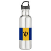 Vlag van Barbados Waterfles (Voorkant)