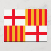 Vlag van Barcelona Briefkaart (Voorkant)