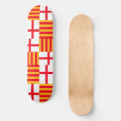 Vlag van Barcelona Persoonlijk Skateboard (Voorkant)