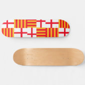 Vlag van Barcelona Persoonlijk Skateboard (Horizontaal)