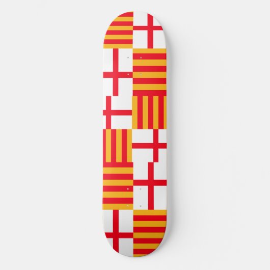 Vlag van Barcelona Persoonlijk Skateboard (Voorkant)