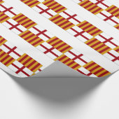 Vlag van Barcelona (Spanje) Cadeaupapier (Hoek)