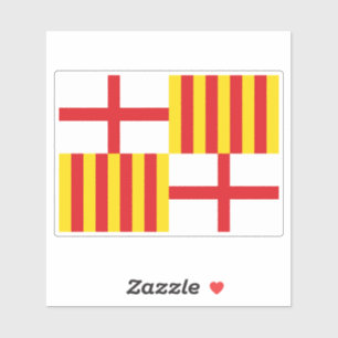 Vlag van Barcelona Sticker