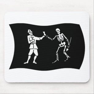 Vlag van Bartholomew Roberts Muismat