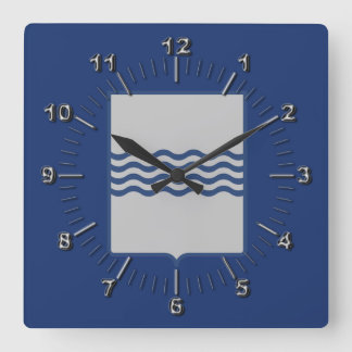 Vlag van Basilicata (Italië) Vierkante Klok