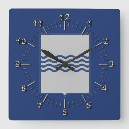 Vlag van Basilicata (Italië) Vierkante Klok (Voorkant)