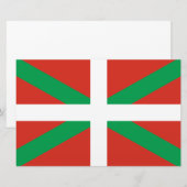 Vlag van Baskenland Briefpapier (Voorkant / Achterkant)