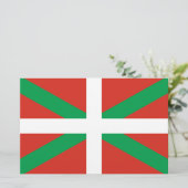 Vlag van Baskenland Briefpapier (Staand voorkant)