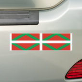 Vlag van Baskenland Bumpersticker (Op auto)