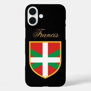 Vlag van Baskenland iPhone 16 Plus Hoesje
