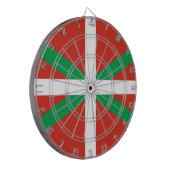 Vlag van Baskenland Dartbord (Voorkant Links)