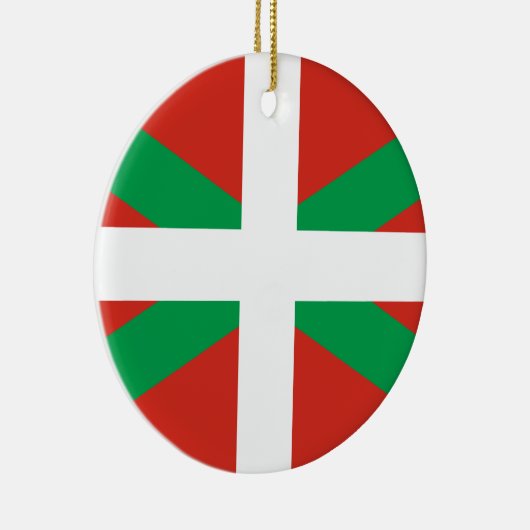 Vlag van Baskenland Keramisch Ornament (Rechts)